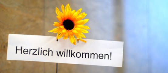 herzlich willkommen